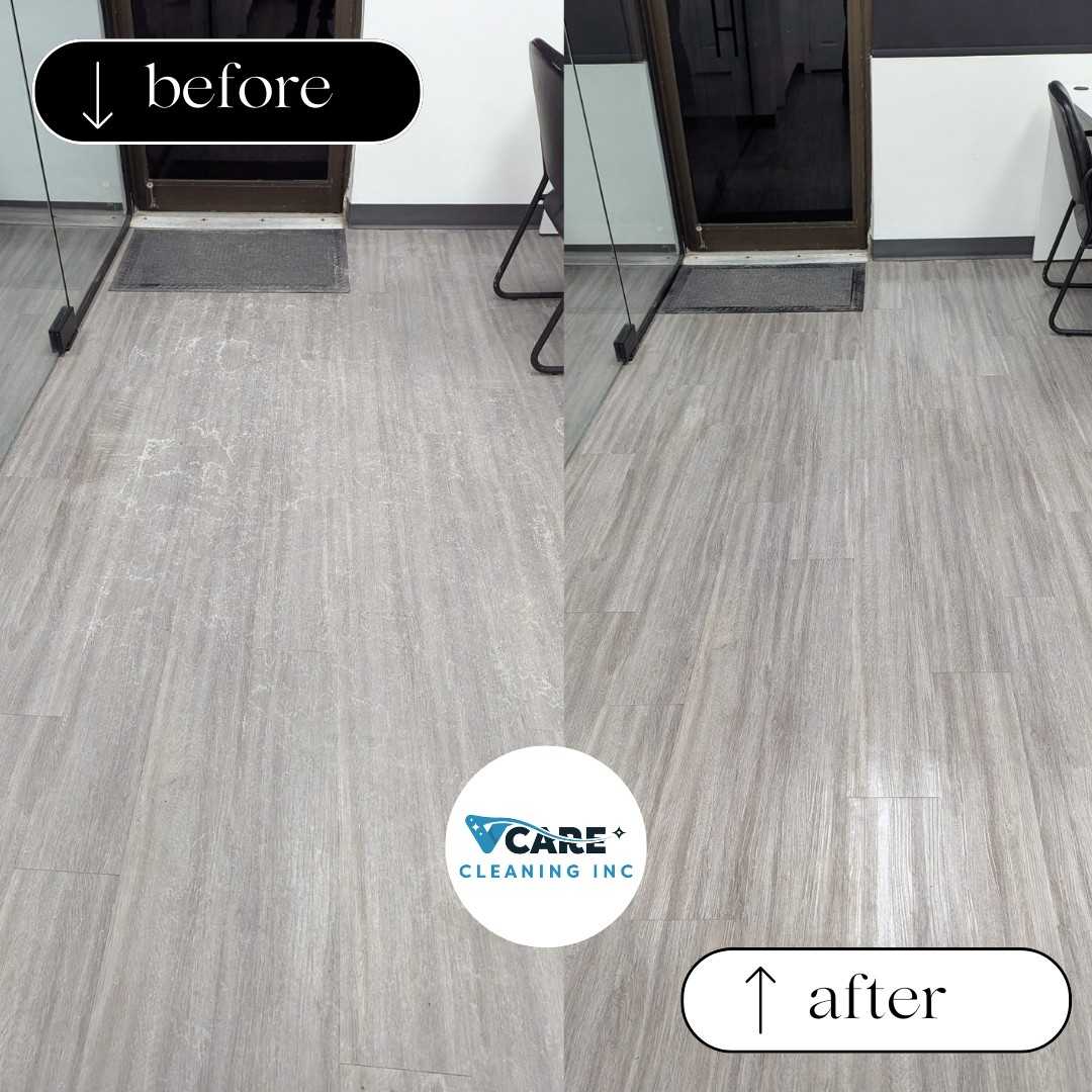 Before and after washroom cleaning