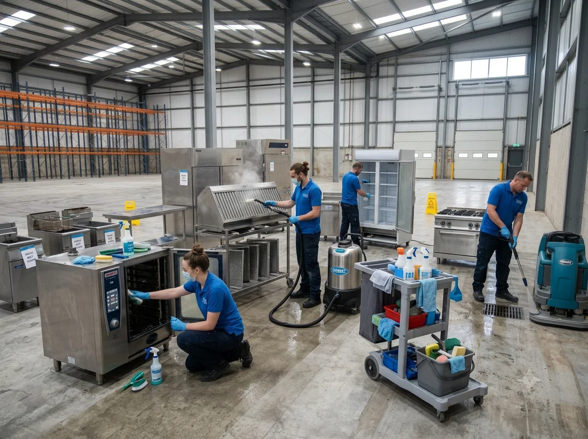 Appliance cleaning during a commercial move out