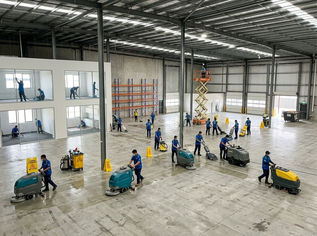 Complete property cleaning during a commercial move out