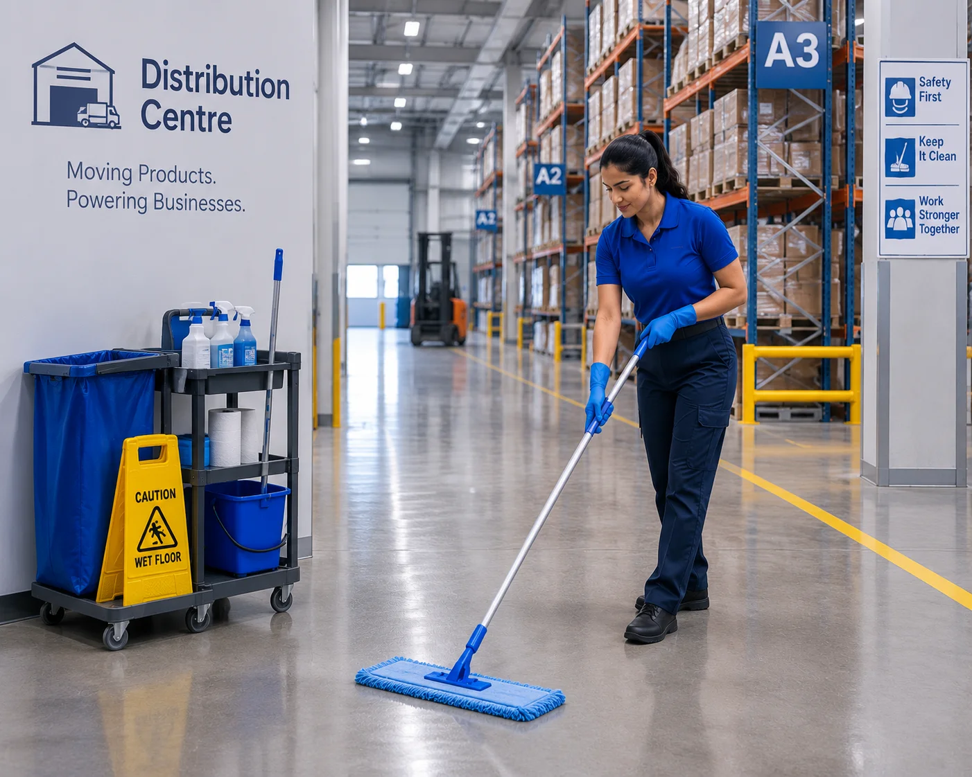 Distribution centres cleaning