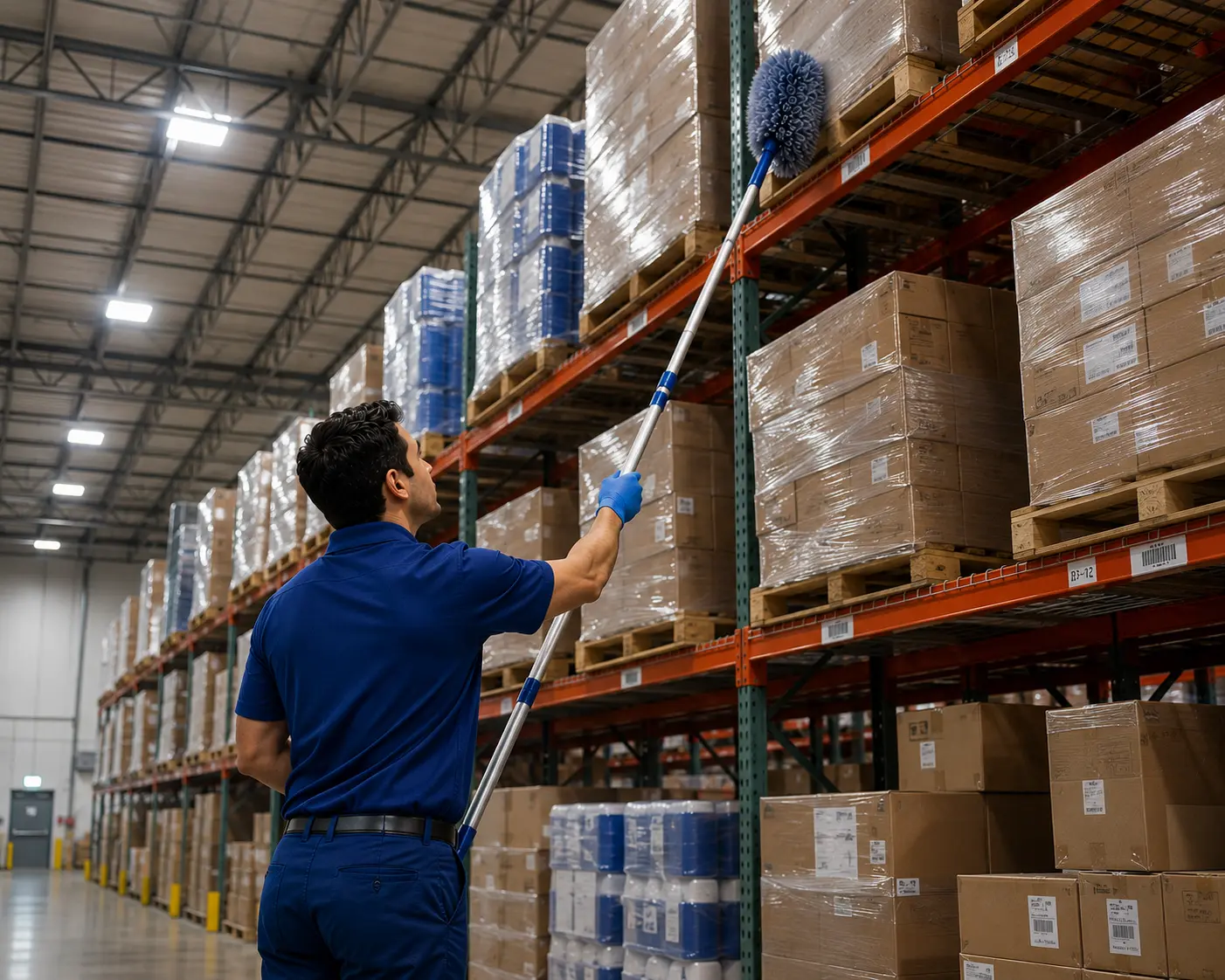 High warehouse shelving and racking