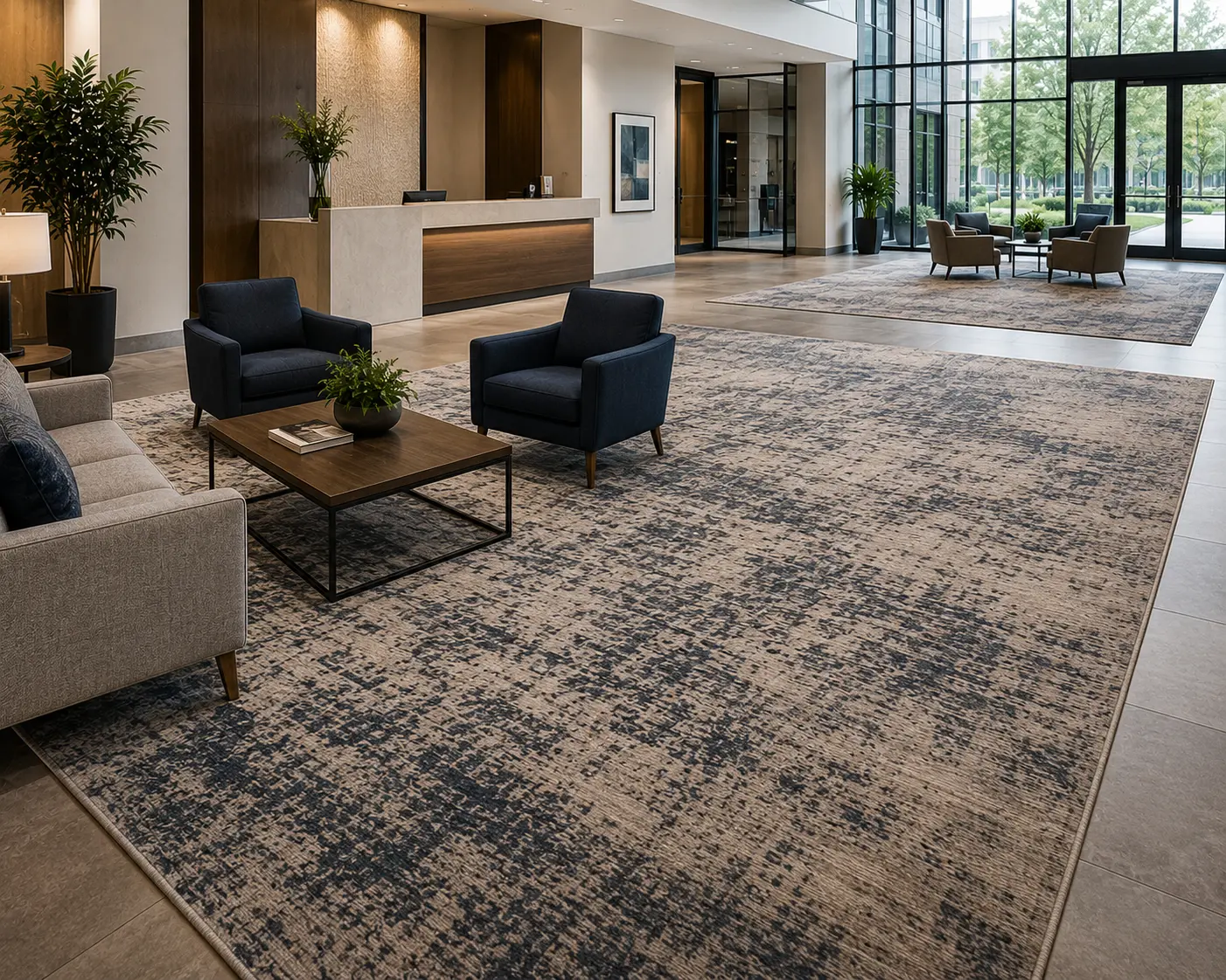 Large commercial area rugs