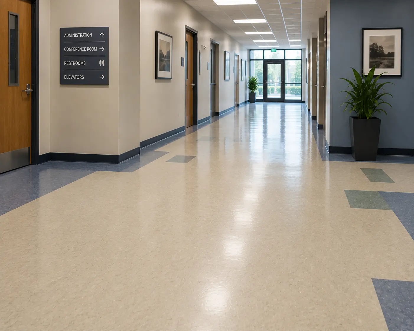 Linoleum flooring
