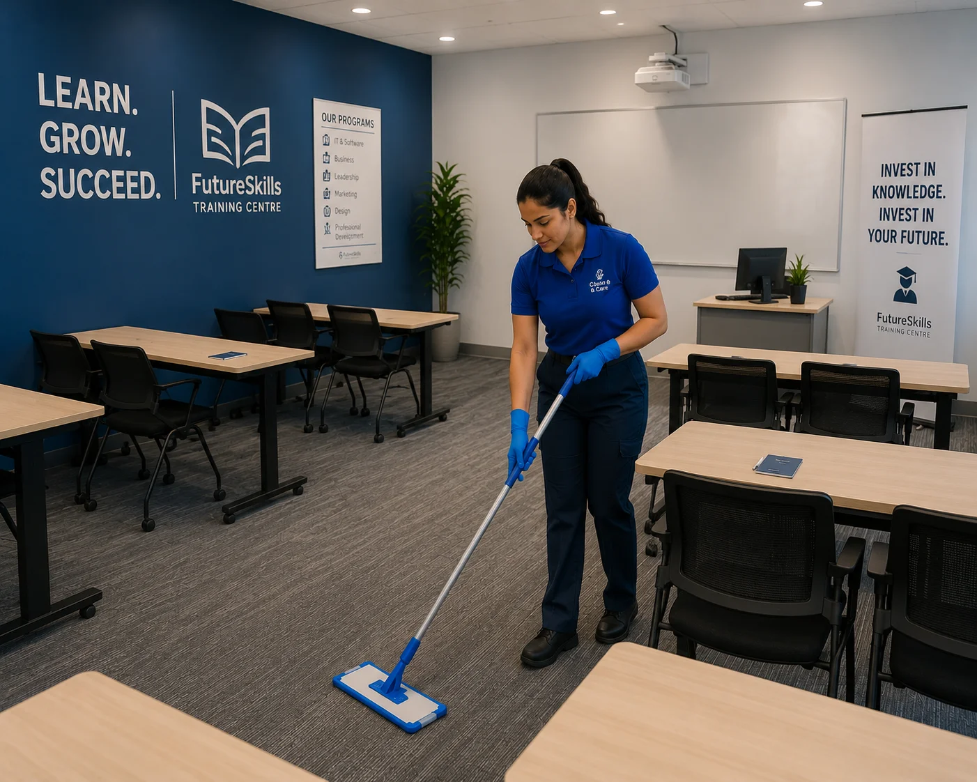 Training centres cleaning