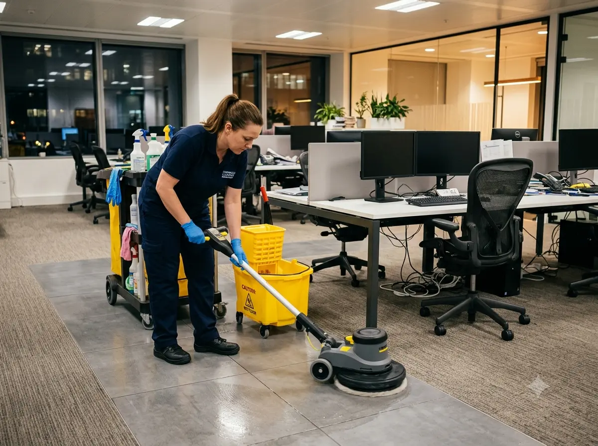Scheduled deep cleaning program for a commercial facility