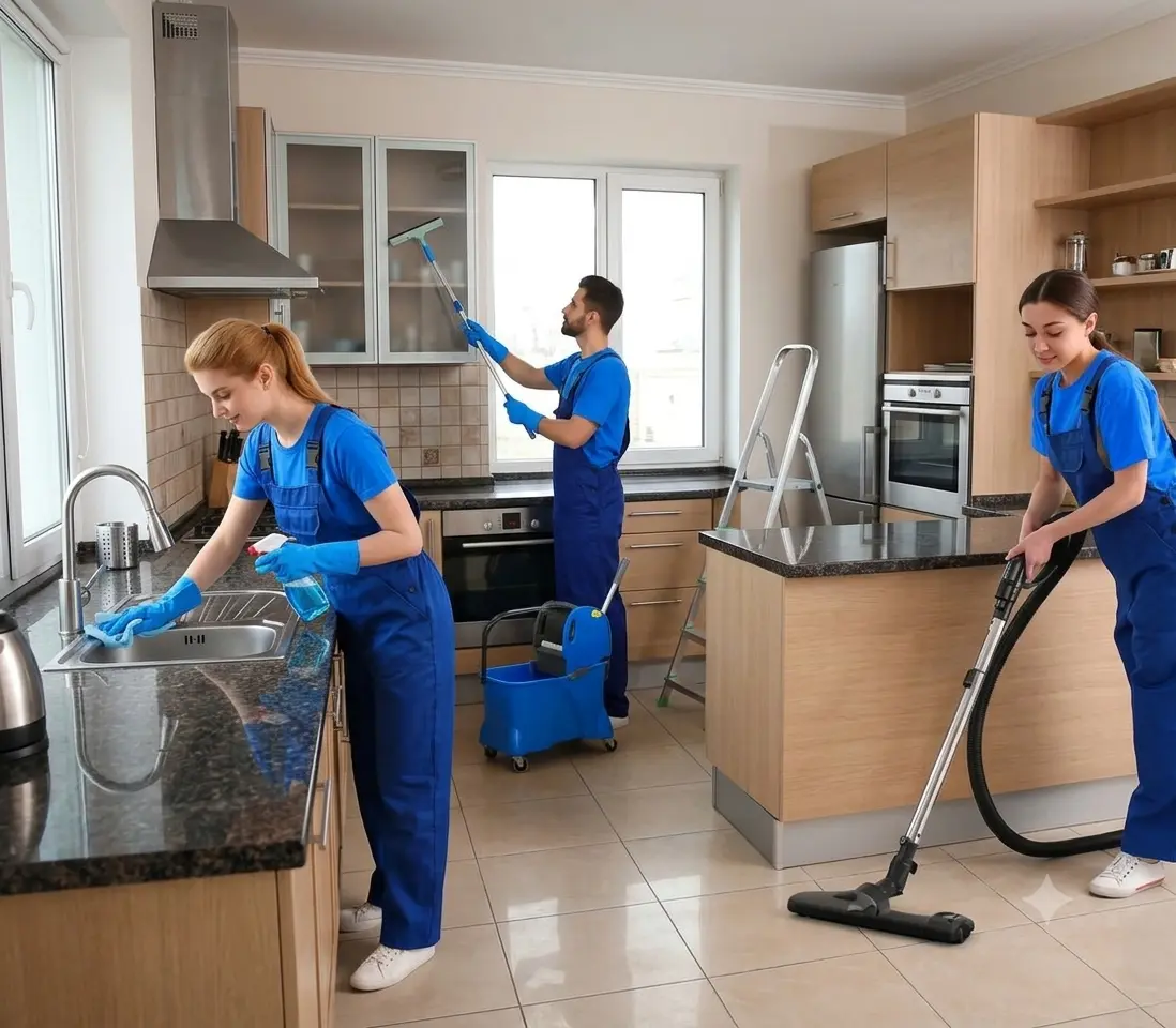 Clean commercial office kitchen and breakroom