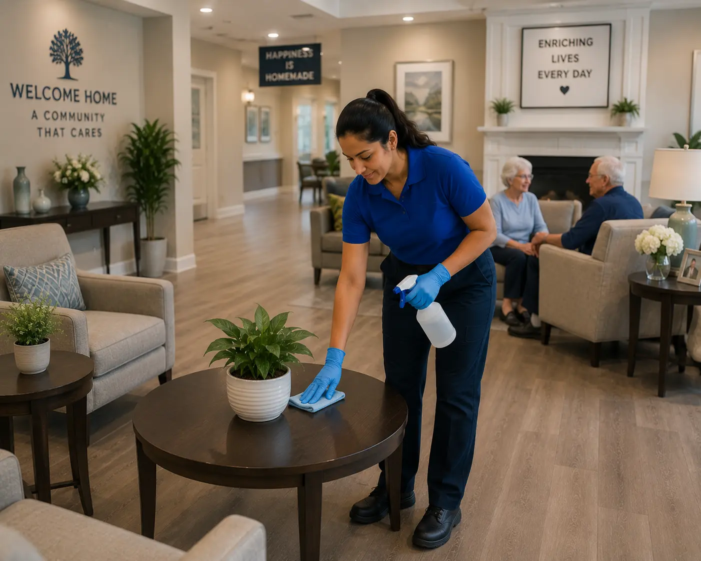Retirement communities cleaning