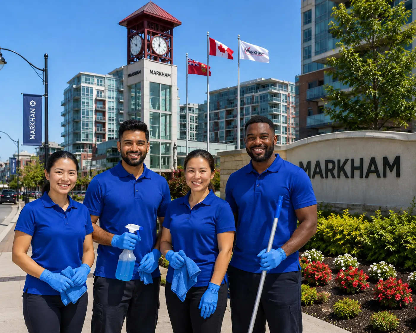 Vcare Cleaning team in Markham